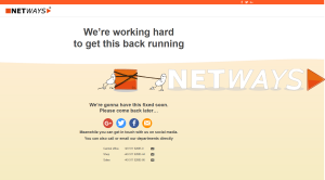 NETWAYS Online Store kurz offline