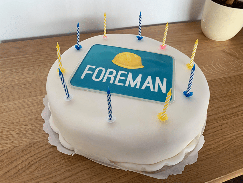 Foreman Birthday Cake