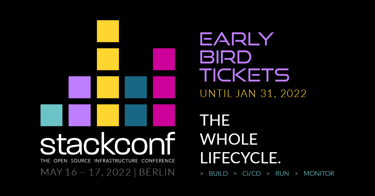 stackconf 2022 | Early Bird Tickets